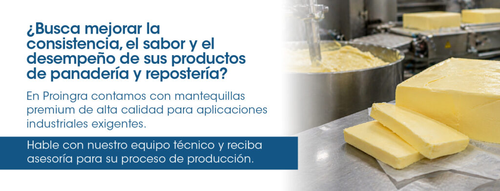 mantequilla premium para repostería industrial