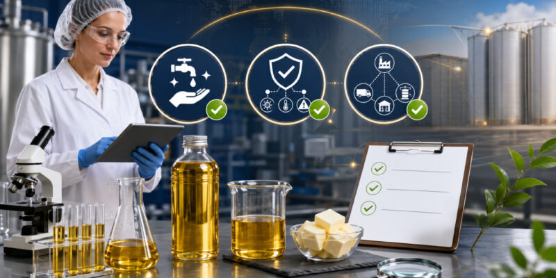 BPM vs HACCP vs ISO 22000: qué cubre cada sistema y qué pedirle a su proveedor de grasas y aceites