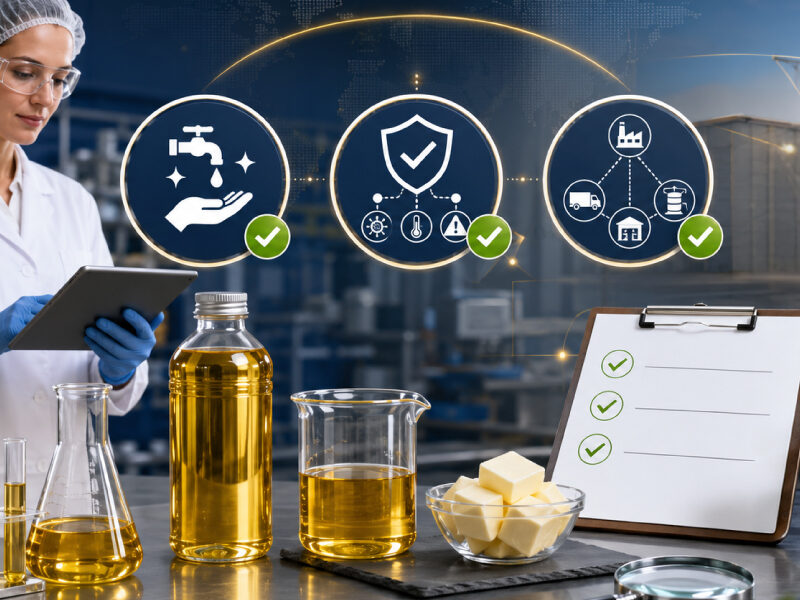 BPM vs HACCP vs ISO 22000: qué cubre cada sistema y qué pedirle a su proveedor de grasas y aceites